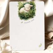 Schattige lamsvlees Baby shower Waterverf dank u k