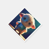 Schattige lamsvlees met T-shirt Servet (Hoek)