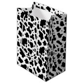 Schattige Land Boerderij Koe Print Medium Cadeauzakje (Voorkant Gekanteld)