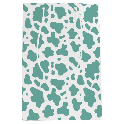 Schattige Land Boerderij Koe Print Medium Cadeauzakje (Voorkant)