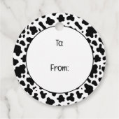 Schattige Land Boerderij Koeien Bedankjes Labels (Achterkant)