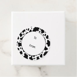 Schattige Land Boerderij Koeien Bedankjes Labels