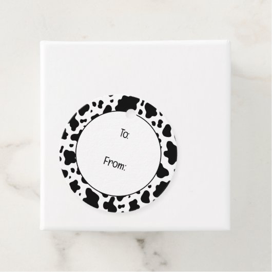 Schattige Land Boerderij Koeien Bedankjes Labels (In situ)