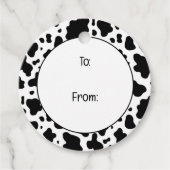 Schattige Land Boerderij Koeien Bedankjes Labels (Voorkant)