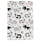 Schattige Land Boerderij Koeien Medium Cadeauzakje (Voorkant)