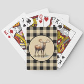 Schattige Land eland liefhebbers Pokerkaarten (Achterkant)