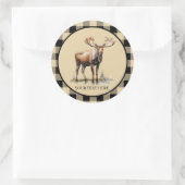 Schattige Land eland liefhebbers Ronde Sticker (Tas)