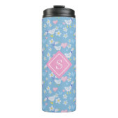 Schattige  land ganzen monogram thermosbeker (Voorkant)