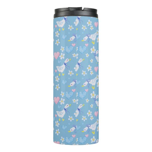 Schattige  land ganzen monogram thermosbeker (Achterkant)