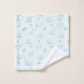 Schattige land Goose Toile Pattern Bad Handdoek (Wasdoekje)