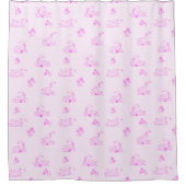 Schattige land Goose Toile Pattern Douchegordijn (Voorkant)