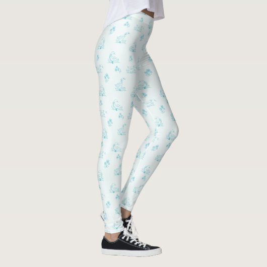 Schattige land Goose Toile Pattern Leggings (Rechts)