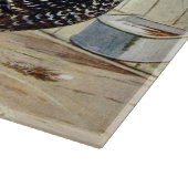 Schattige land haan hen snijplank (Hoek)