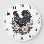 Schattige land haan liefhebbers grote klok (Voorkant)