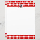 Schattige Land haan liefhebbers papieren blad (Voorkant / Achterkant)