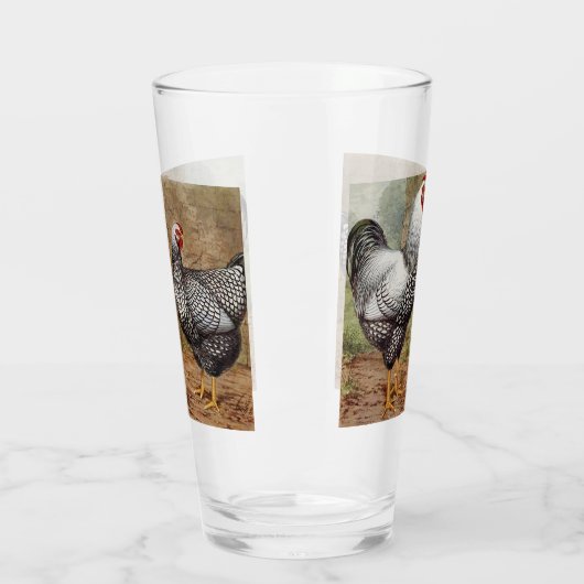 Schattige  land haanglas glas (Links)