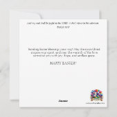 Schattige land keuken paashaas feestdagenkaart (Achterkant)