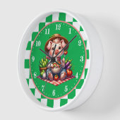 Schattige Land tuin varken groen huis (Hoek)