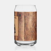 Schattige Land uil liefhebbers naam toevoegen Blikvorm Glas (Links)