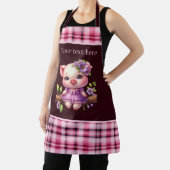 Schattige Land varken tekst toevoegen Schort (Insitu)