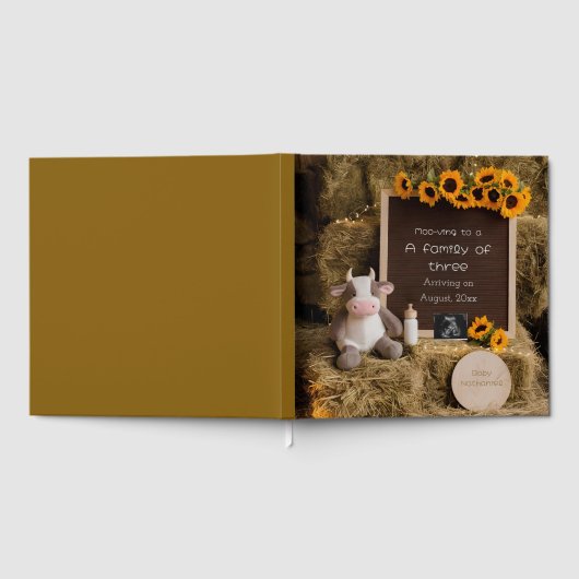 Schattige landelijke stijl baby fotoboek gastenboek (Volledig)