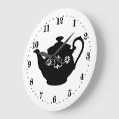 schattige landelijke theepot woordkunst grote klok (Hoek)