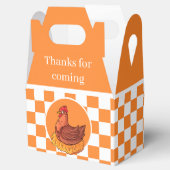 schattige landhaan bedankdoosjes (Geopend)