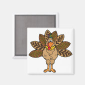 schattige landkalkoen magneet (Voorkant / Achterkant)