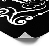 schattige landschuur is woordkunst poster (Hoek)