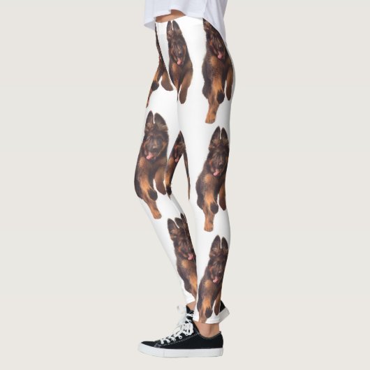 Schattige lange-termijnblaasjespapuppy leggings (Links)