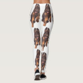 Schattige lange-termijnblaasjespapuppy leggings (Achterkant)