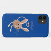 Schattige langoorkerbois cartoonillustratie Case-Mate iPhone case (Achterkant (horizontaal))