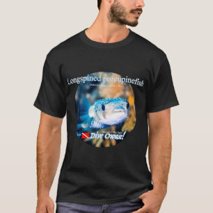 Schattige langstekelige kogelvis. Owase versie T-shirt