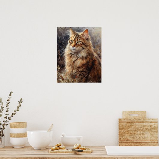 Schattige LaPerm Cat Art Print Poster (Keuken)