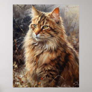 Schattige LaPerm Cat Art Print Poster
