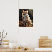 Schattige LaPerm Cat Art Print Poster (Keuken)