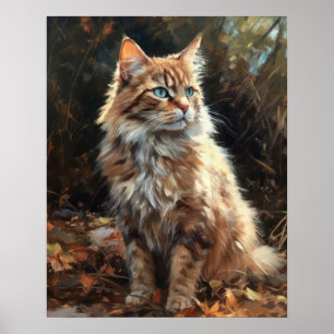 Schattige LaPerm Cat Art Print Poster