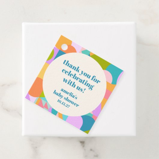 Schattige Lavendel Blauw Baby shower Custom Dank u Bedankjes Labels (In situ)