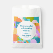 Schattige Lavendel Blauw Baby shower Custom Dank u Bedankzakje (Voorkant)