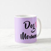 Schattige Lavendel Fluffy Dog Momma Koffiemok (Voorkant rechts)