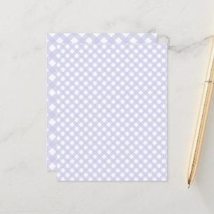 Schattige Lavendel Gingham Pattern Scrapbook Papie