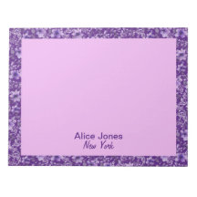 Schattige lavendelpatroon waterverf bloem paarse