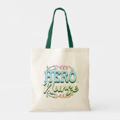 Schattige Leaf Green HERO NURSE Tote Bag (Achterkant)