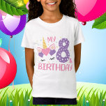 schattige leeftijd acht eenhoorn Birthday T-Shirt<br><div class="desc">schattige leeftijd acht eenhoorn Birthday T-Shirt</div>