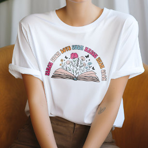 Schattige leer ze, hou van ze, zie ze groeien t-shirt