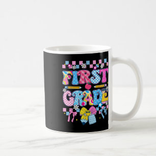 Schattige leerkracht eerste klas jongens meisjes a koffiemok