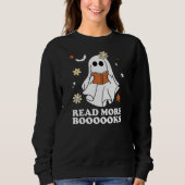 Schattige Lees Verder Boeken Daisy Halloween Sweat Trui (Voorkant)