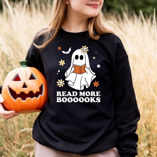 Schattige Lees Verder Boeken Daisy Halloween Sweat Trui