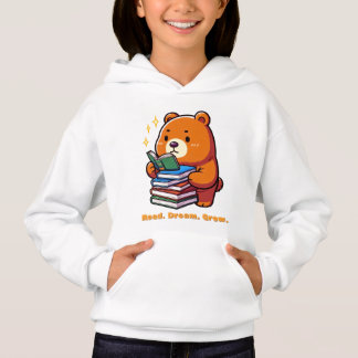 Schattige leesbeer met boeken Kawaii