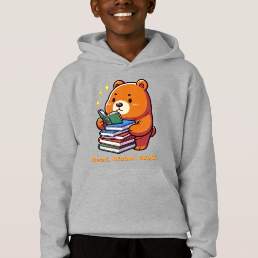 Schattige leesbeer met boeken Kawaii (Voorkant)